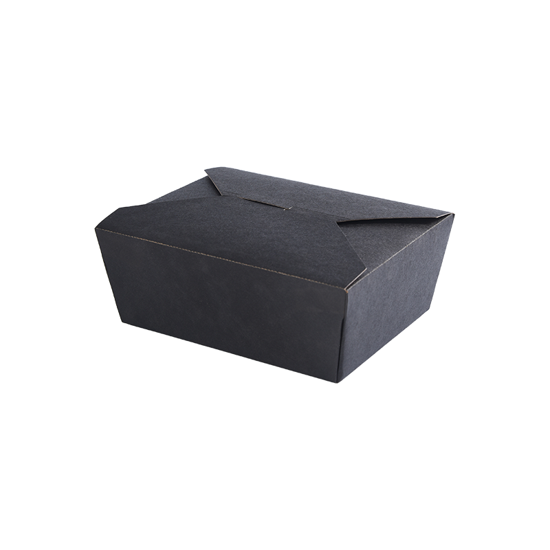 Black Food Grad Paper Take-out Box Food Container